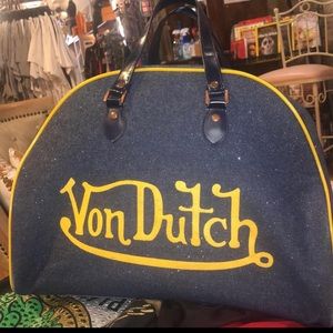 Von Dutch Denim Bowling bag